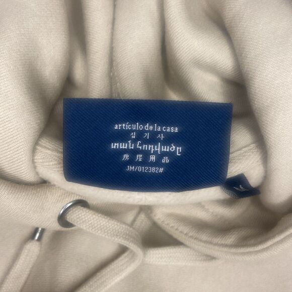 MAISON ARTICLE MENS LIFESTYLE HOODIE Beige Medium - Picture 8 of 8